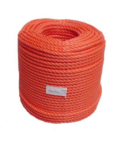 16mm Orange Polypropylene Rope - 220m coil