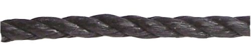12mm Black Polypropylene Rope sold by the metre