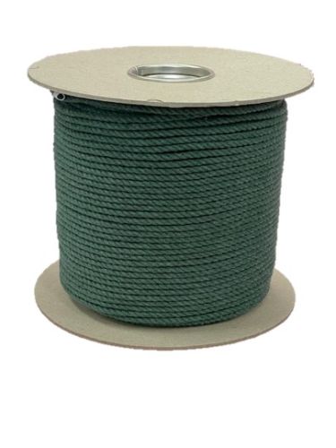 4mm Forest Green Cotton Rope - 200m reel