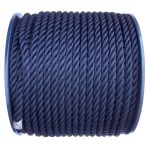 8mm Navy Blue Polyester Rope - 100m reel