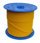 5mm Yellow Hollow Braid Polyethylene 500m Reel