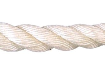 24mm White Staplespun Rope sold by the metre