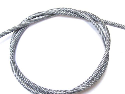 6mm Clear PVC Coated Steel Wire Rope - 50m reel