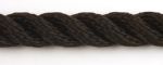 14mm Black Yacht Rope sold by the metre