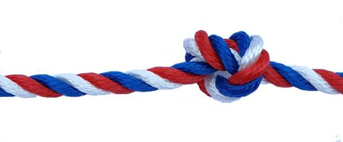 14mm Red White & Blue Yacht Rope sold by the metre